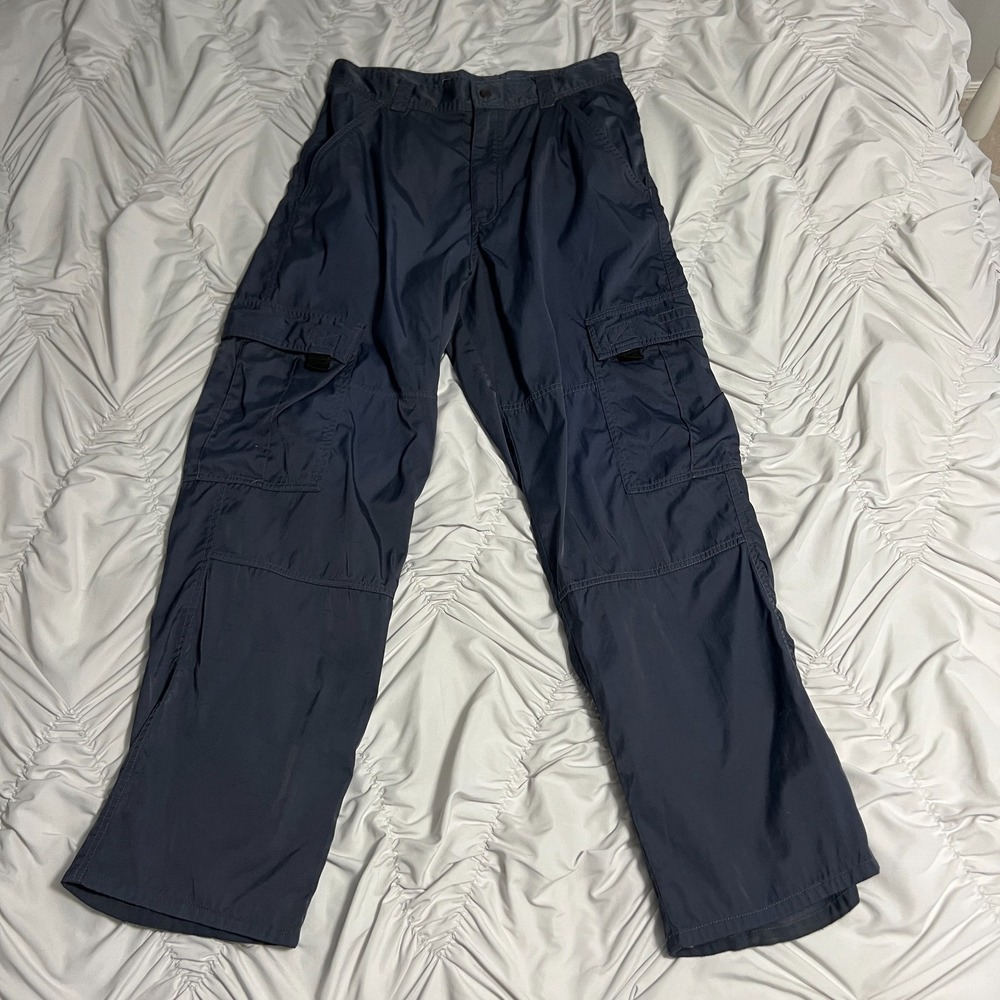 Rusty Cargo Shorts Men's Size 33 Gray Nylon Utility Outdoor Surf Skate Y2K Style